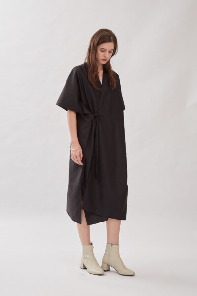 Jardine Kimono Dress in Black
