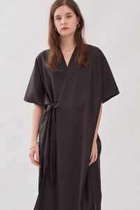 Jardine Kimono Dress in Black