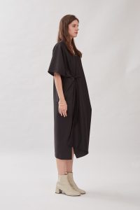 Jardine Kimono Dress in Black