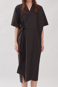 Jardine Kimono Dress in Black