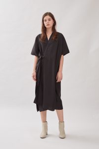Jardine Kimono Dress in Black