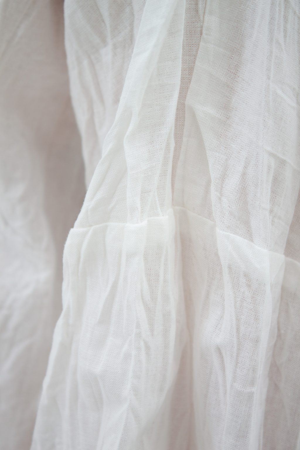 Organic Puff Sleeves Blouse White - Image 10