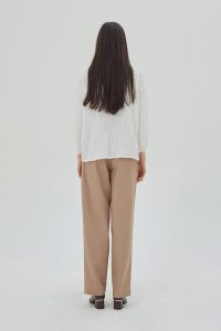 Organic Puff Sleeves Blouse White