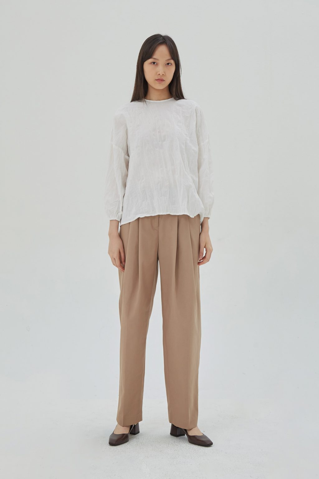 Organic Puff Sleeves Blouse White - Image 7