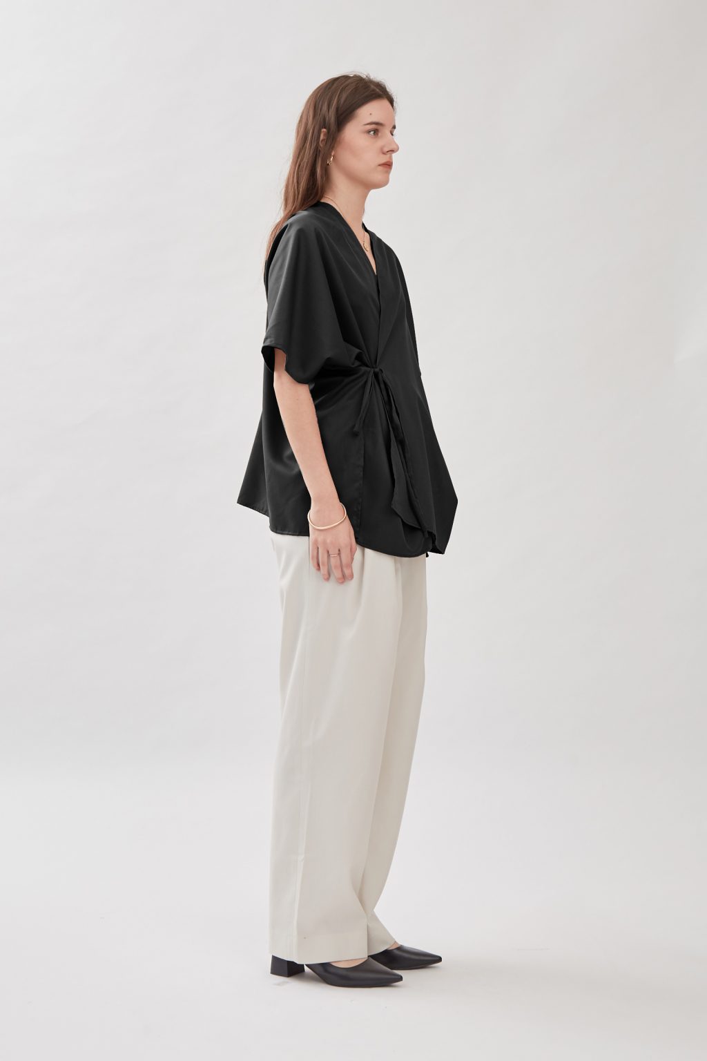 Jardine Kimono Top in Black - Image 3