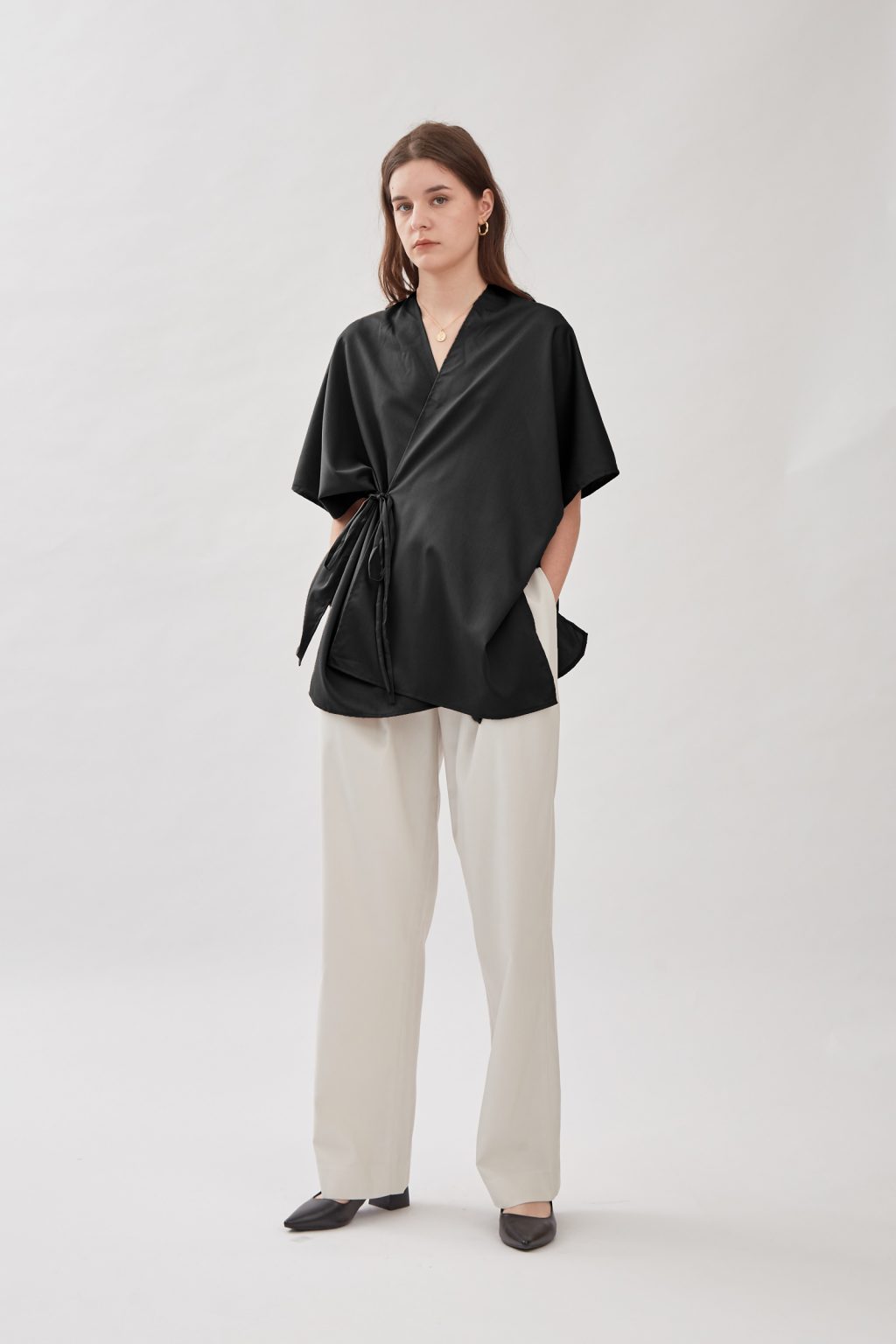 Jardine Kimono Top in Black - Image 4