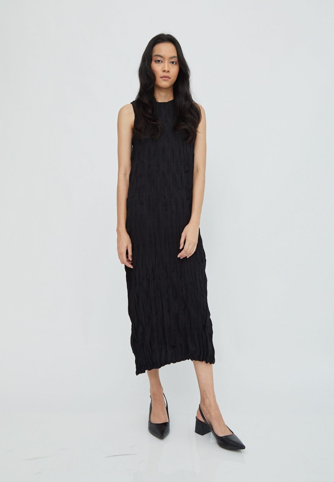 Textura Sleeveless Dress Black - Image 7