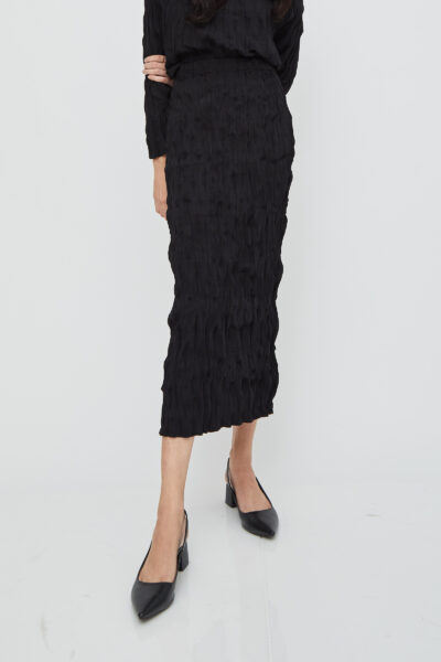 Textura Skirt in Black
