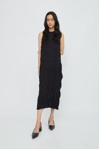 Textura Sleeveless Dress Black