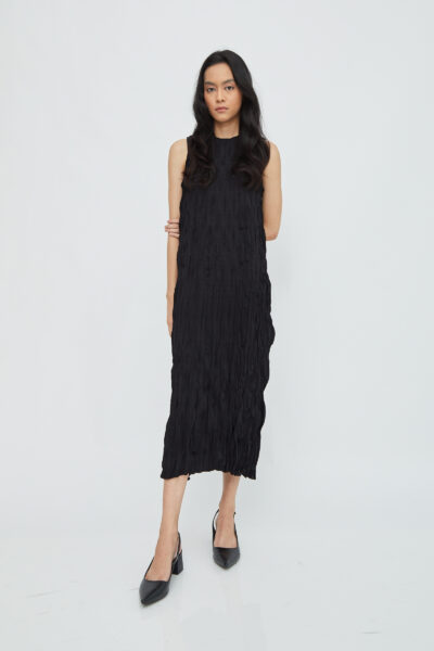 Textura Sleeveless Dress Black