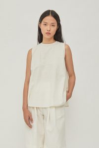 Joan Linen Tank White