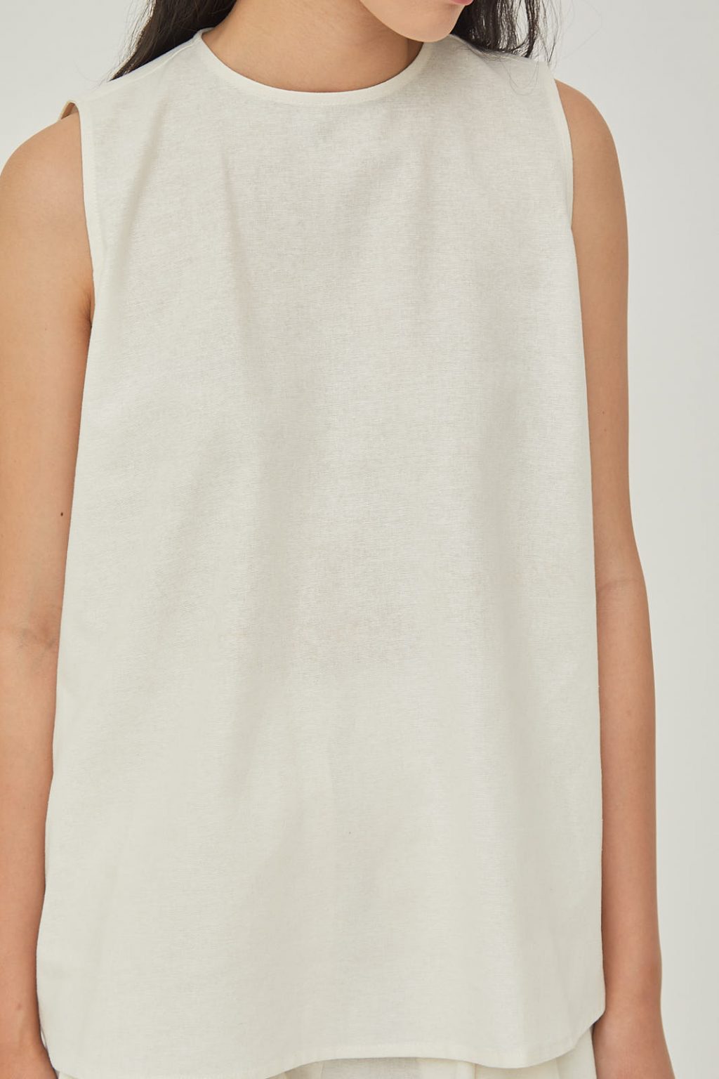 Joan Linen Tank White - Image 6