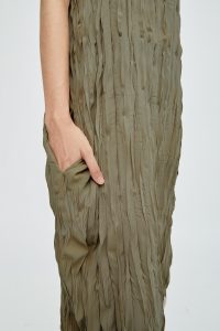 Textura Sleeveless Dress Moss Green
