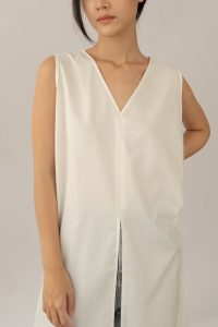Studio Now Kehlani Sleeveless Blouse White