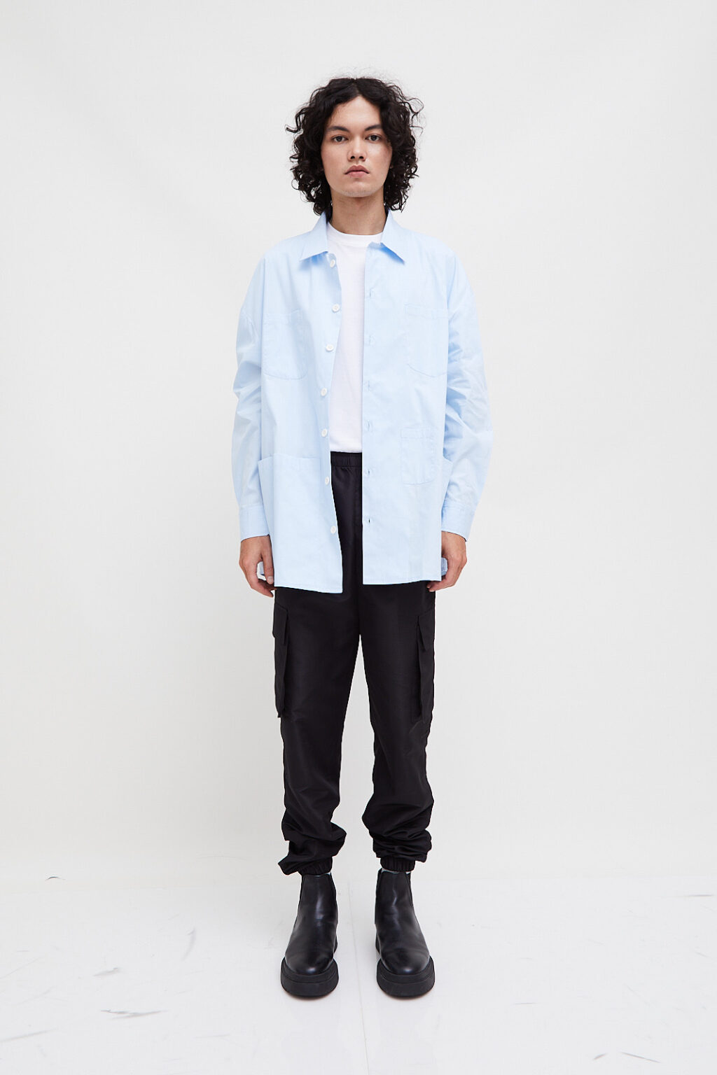 Studio Overshirt Blue - Image 3
