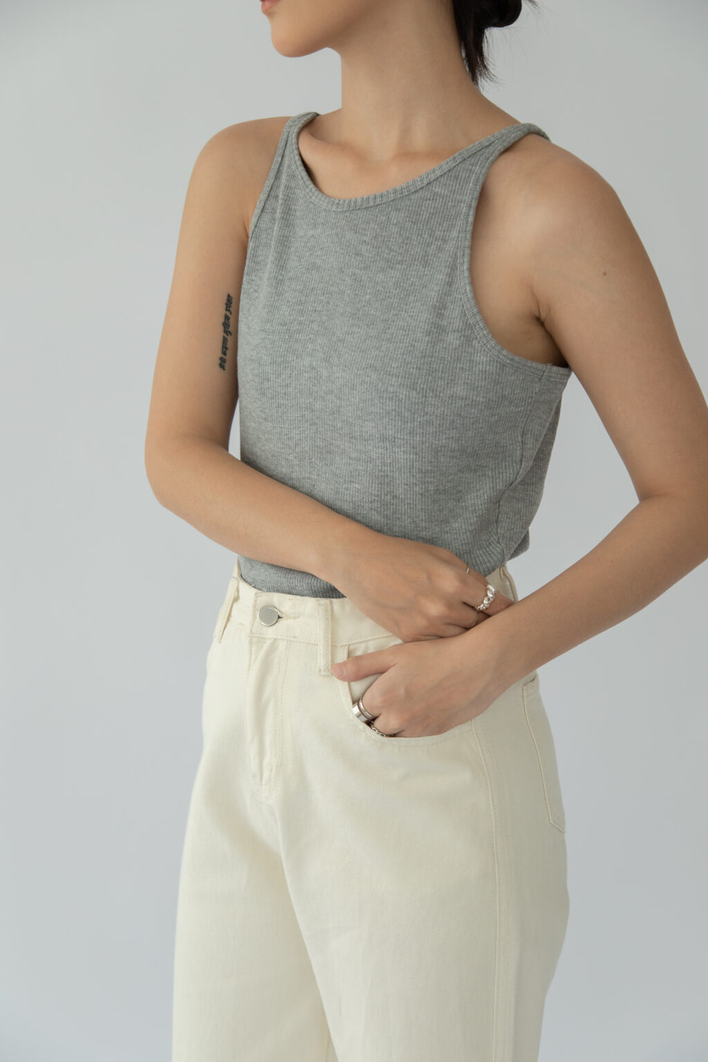 Studio Now Serge Tank Grey - Image 5