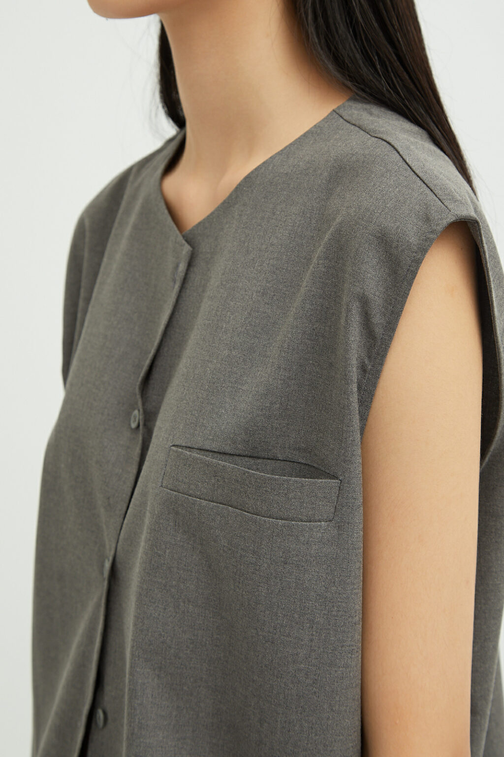 Draft Vest Top Smoke - Image 2