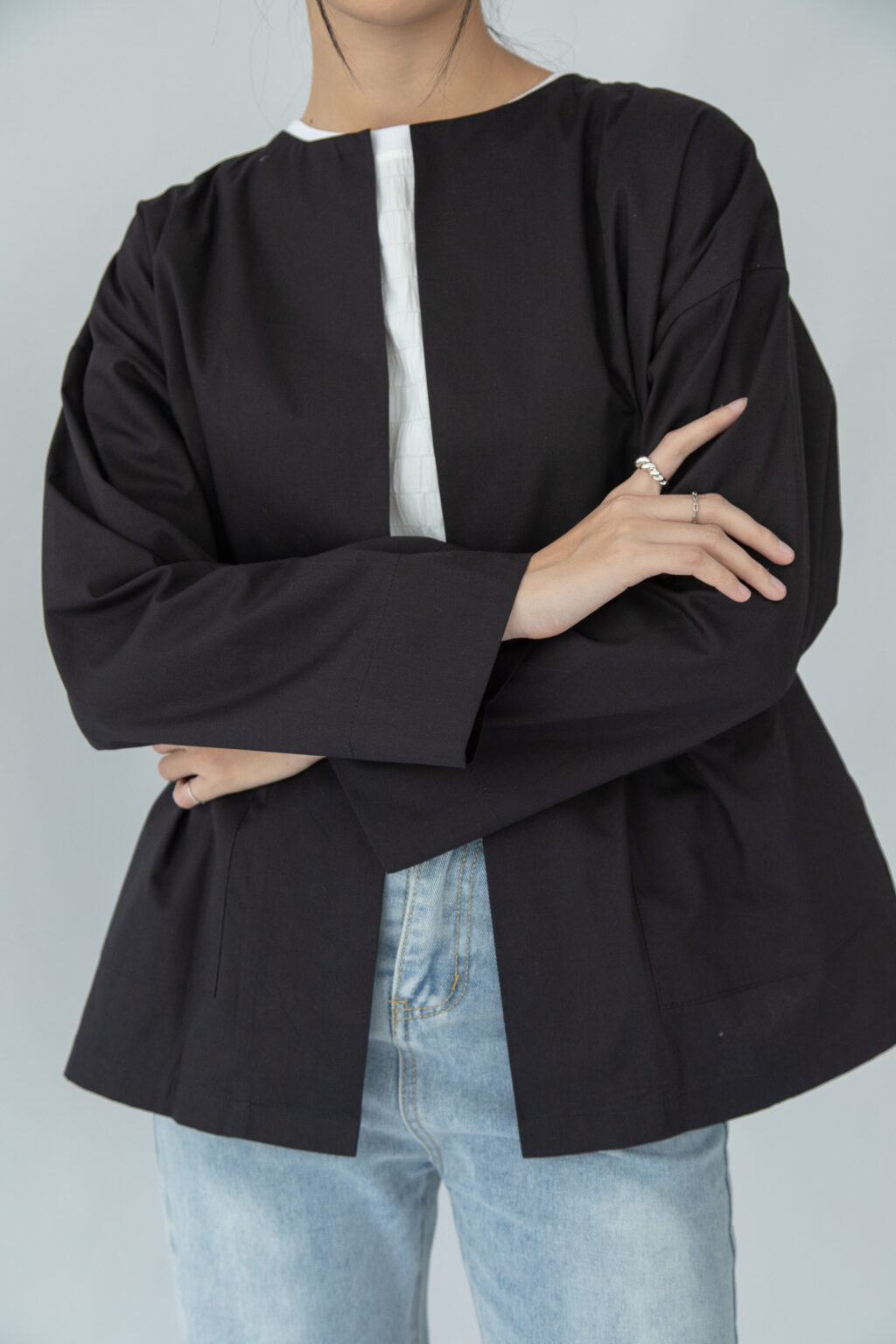 Studio Now Florence Outerwear Black - Image 5