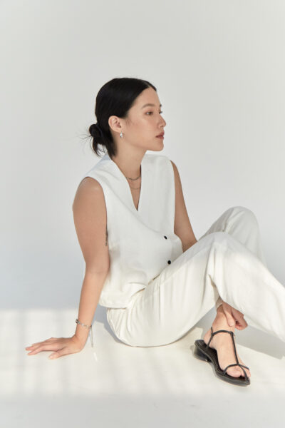 Studio Now Mercedes Vest White
