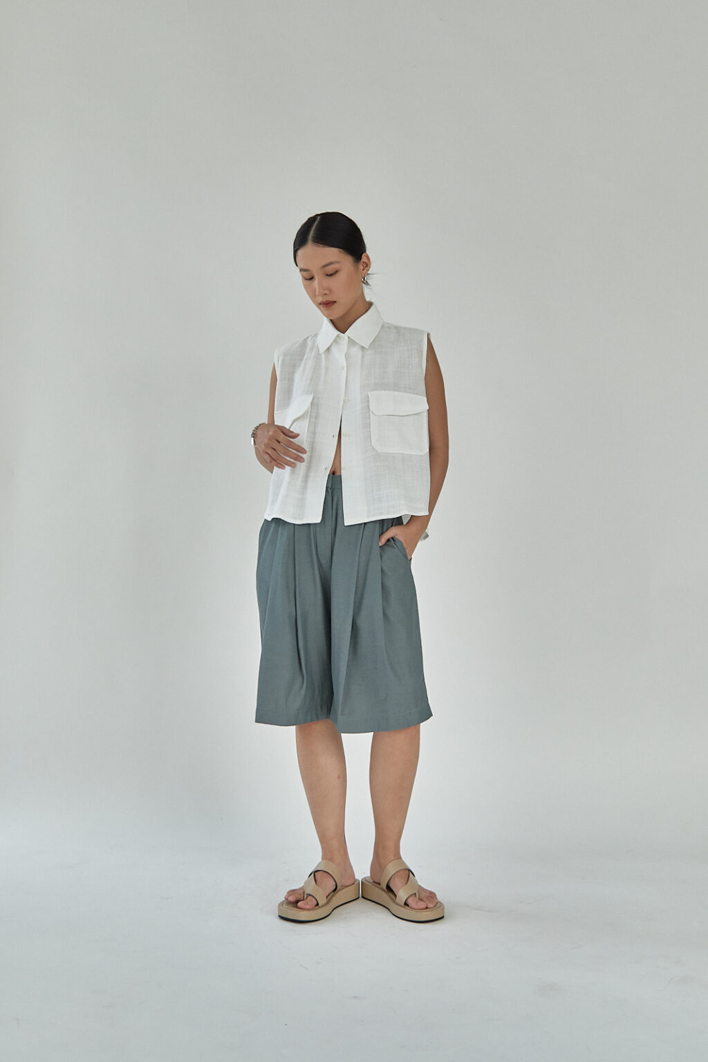 Studio Now Aiko Sleeveless Top White - Image 2