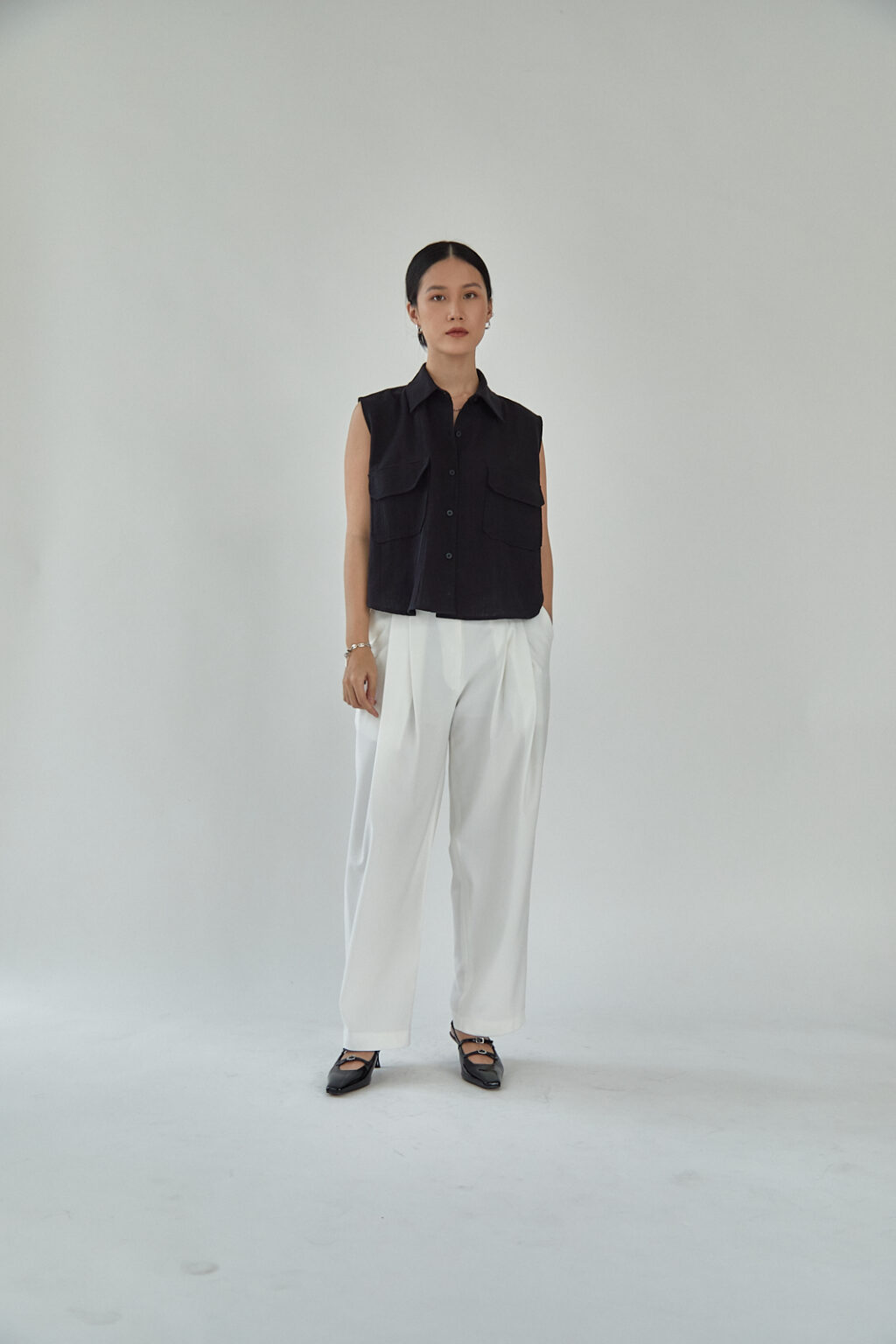 Studio Now Aiko Sleeveless Top Black - Image 3
