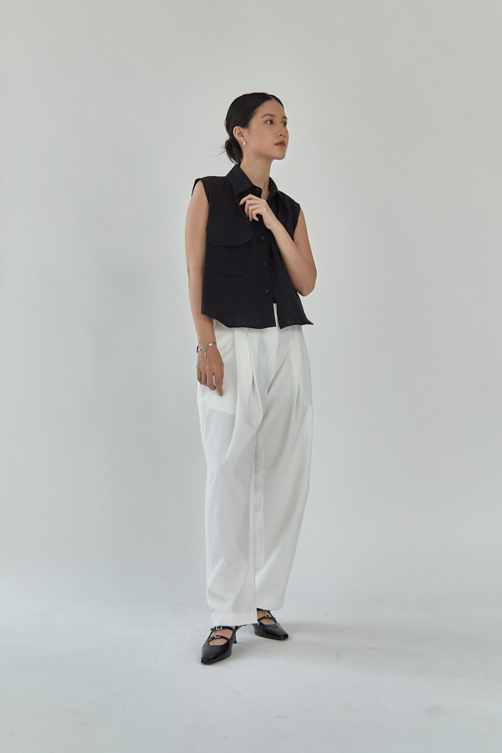 Studio Now Aiko Sleeveless Top Black - Image 4