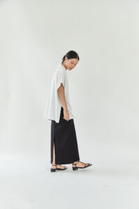 Tien Camp Collar Shirt White