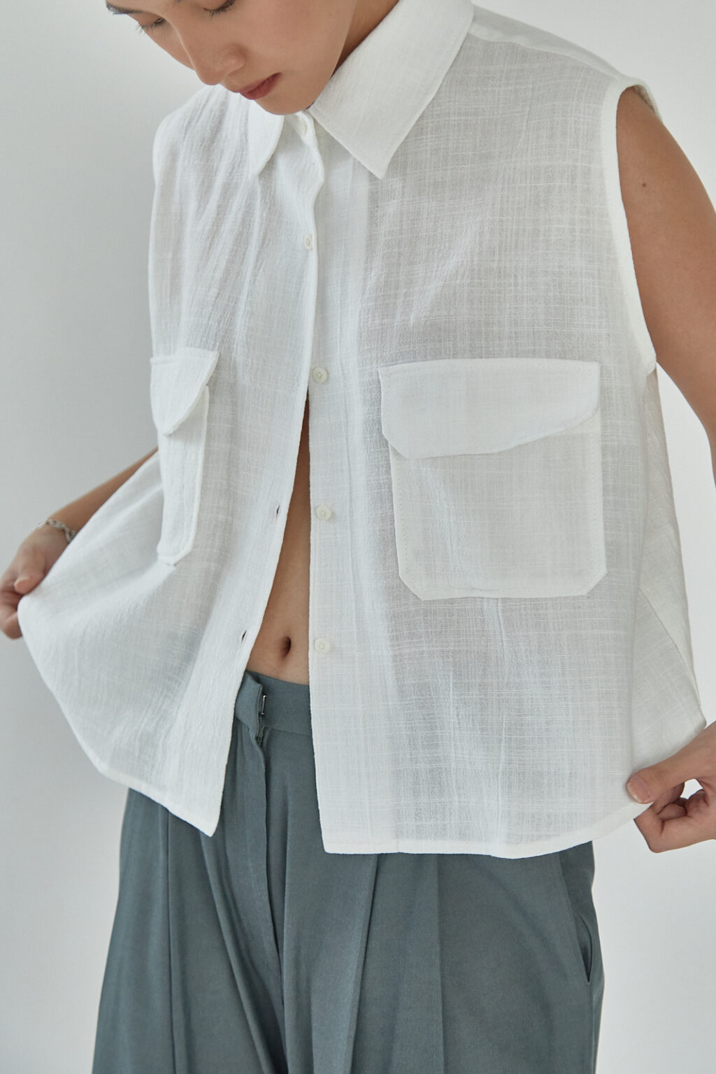Studio Now Aiko Sleeveless Top White - Image 5