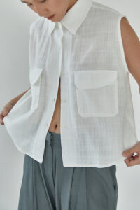 Studio Now Aiko Sleeveless Top White