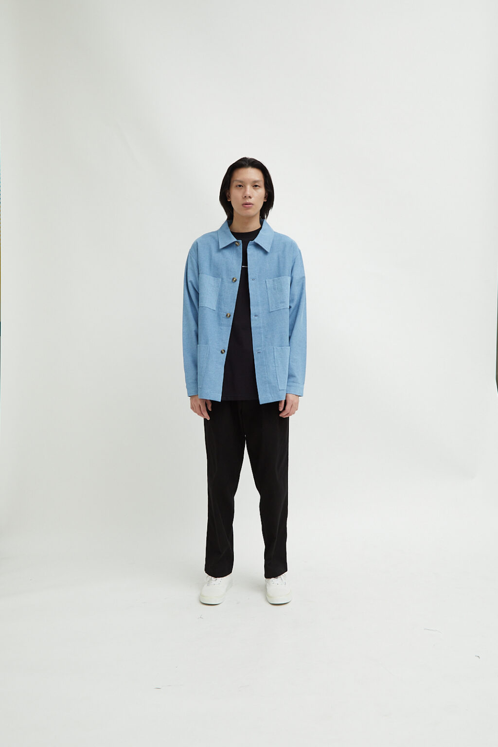 Solitaire Overshirt Light Denim - Image 2