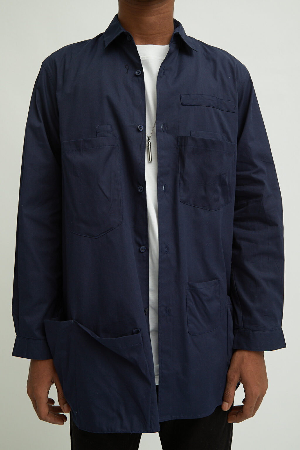 Studio Shirt Navy - Image 6