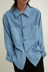 Solitaire Overshirt Light Denim