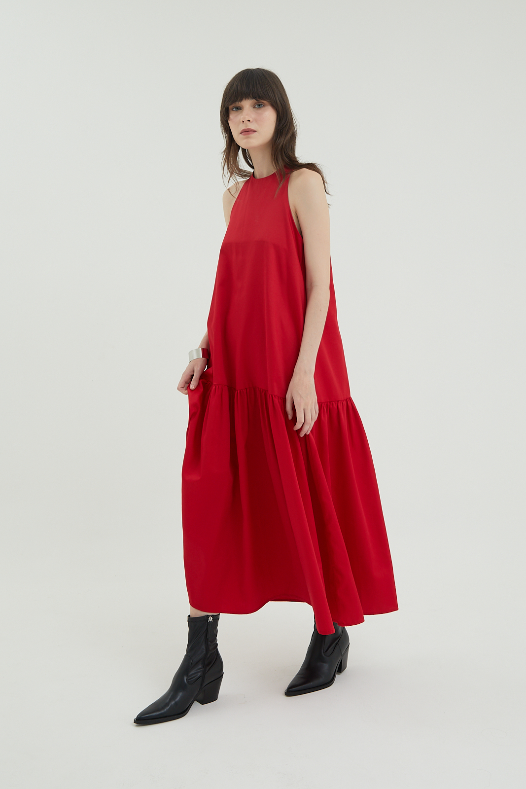 Roe Dress Red