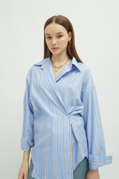 Avenue Shirt Multistripes Blue