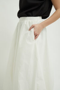 Max Cotton Puff Skirt White