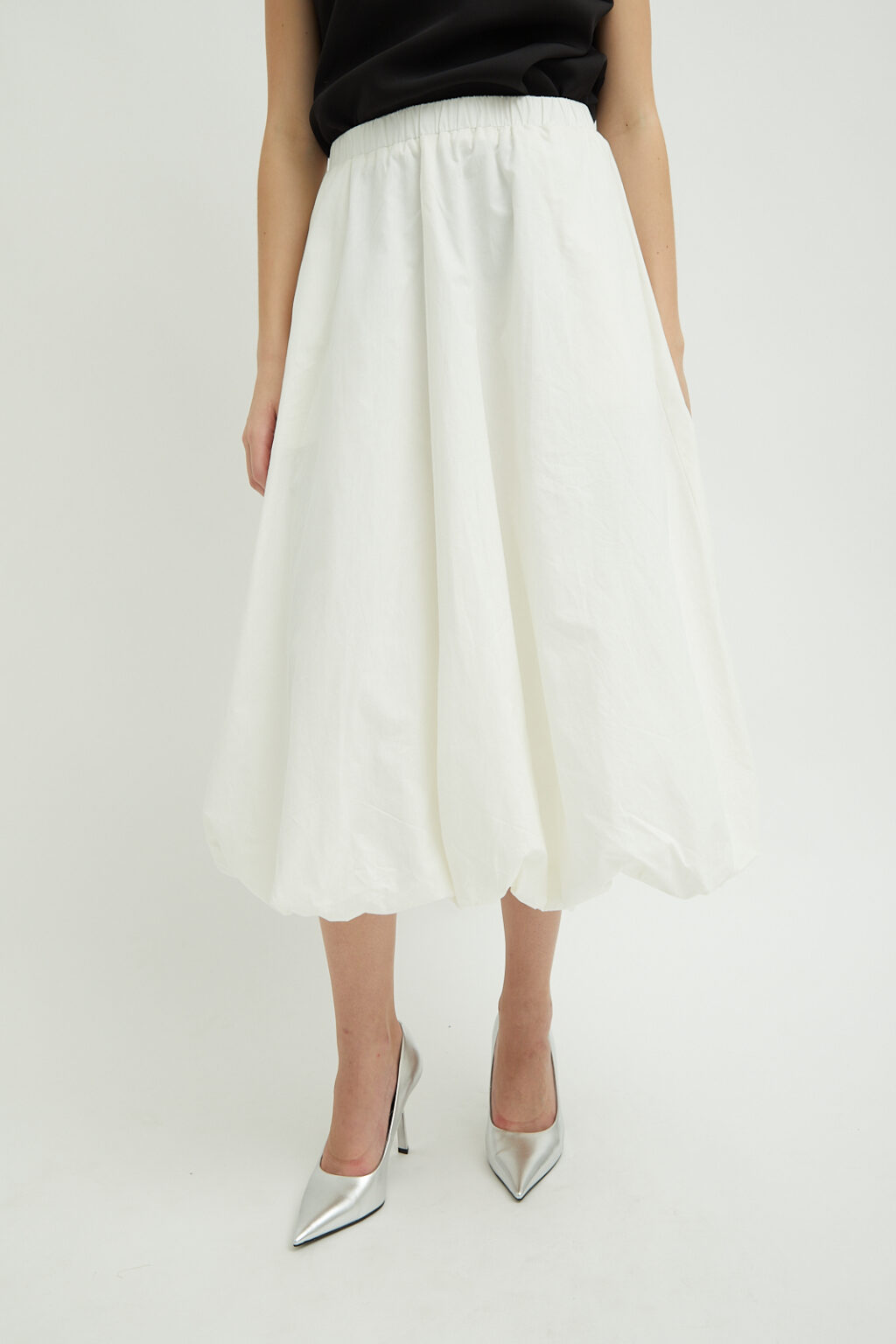 Max Cotton Puff Skirt White - Image 5