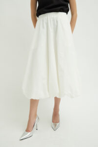 Max Cotton Puff Skirt White