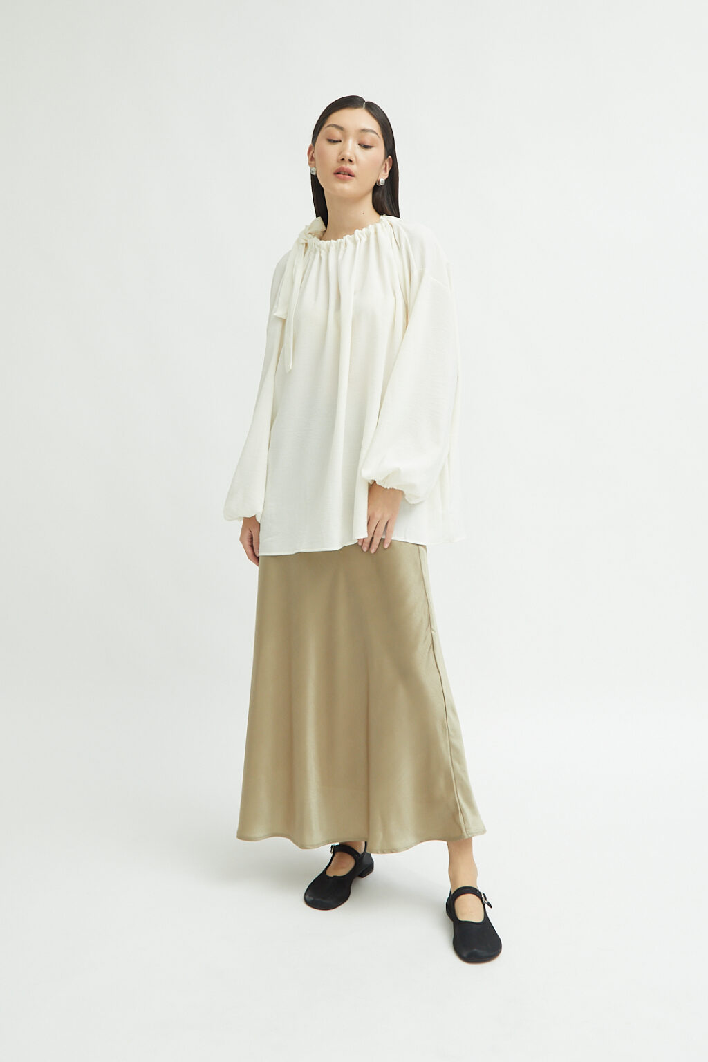 Gia Skirt Olive Green - Image 3
