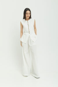 Mia Vest White Linen