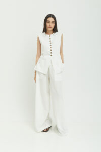 Mia Vest White Linen