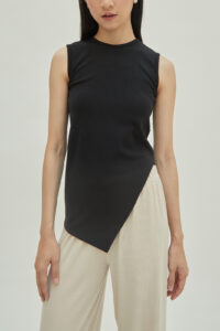 Studio Now Judy Asymmetrical Top Black