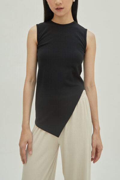 Studio Now Judy Asymmetrical Top Black