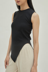 Studio Now Judy Asymmetrical Top Black