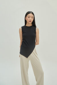 Studio Now Judy Asymmetrical Top Black