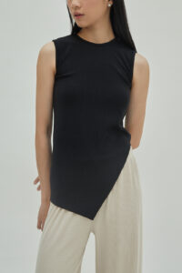 Studio Now Judy Asymmetrical Top Black