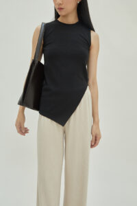 Studio Now Judy Asymmetrical Top Black