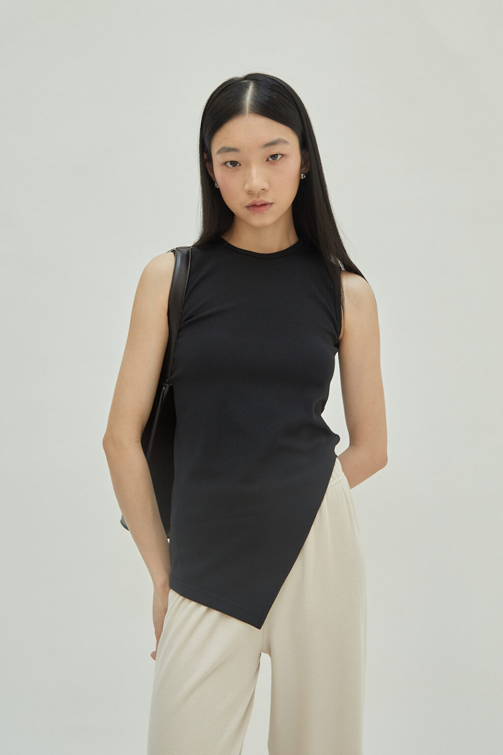 Studio Now Judy Asymmetrical Top Black - Image 6