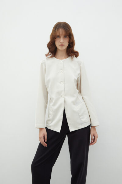 Savoir Top Linen White