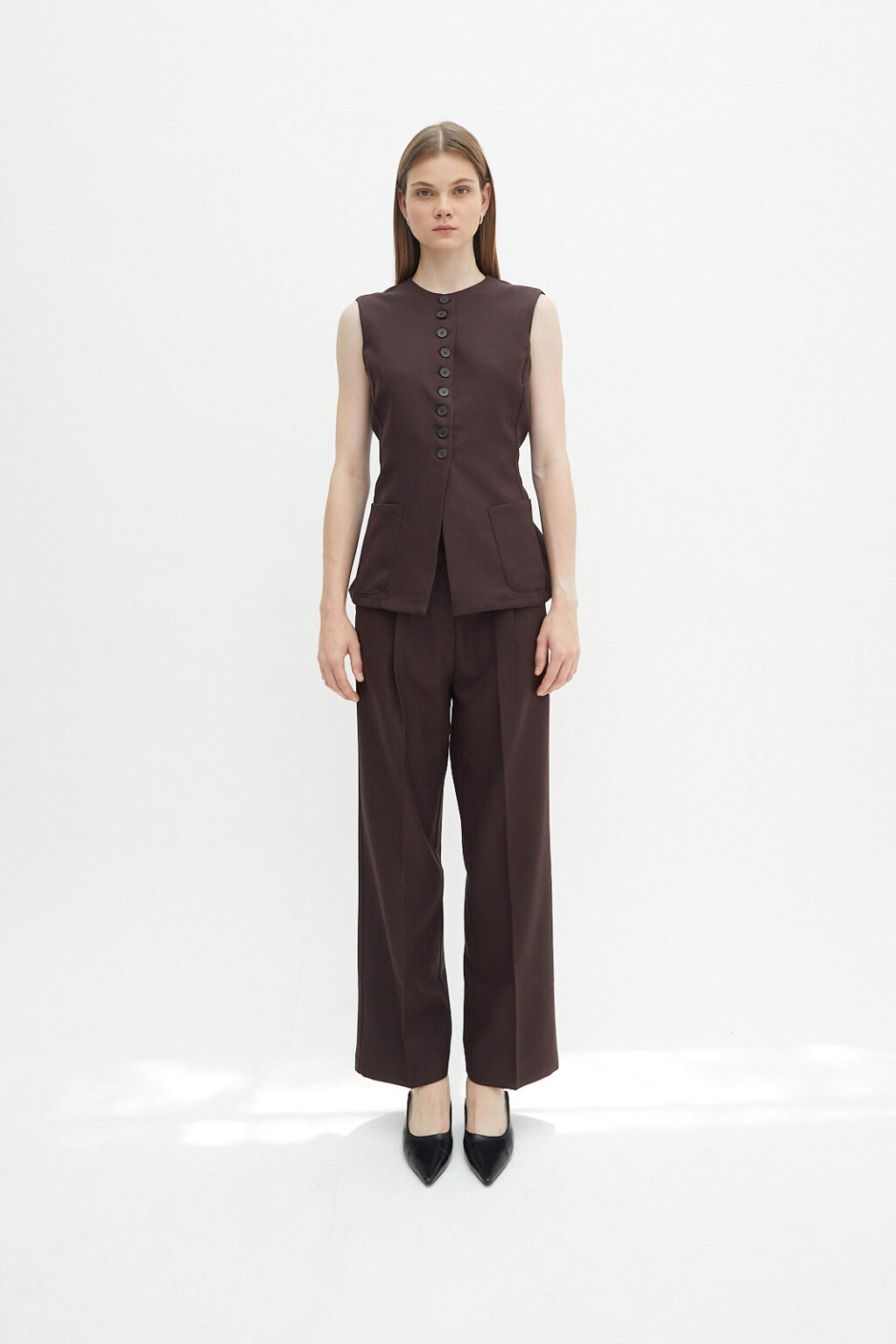 Mia Vest Brown - Image 3