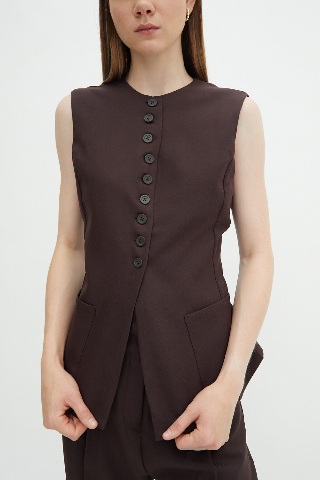 Mia Vest Brown